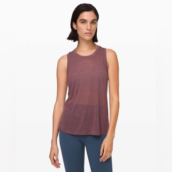 lululemon athletica Tops - Lululemon Athletica Purple Timeless Classic Tank Top Size Small EUC